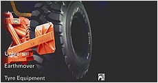 Equipamento UHL para remoção de pneus de máquina de terraplanagem